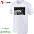 NBA Finals basketball game aerial view black white action photo shirt Unisex