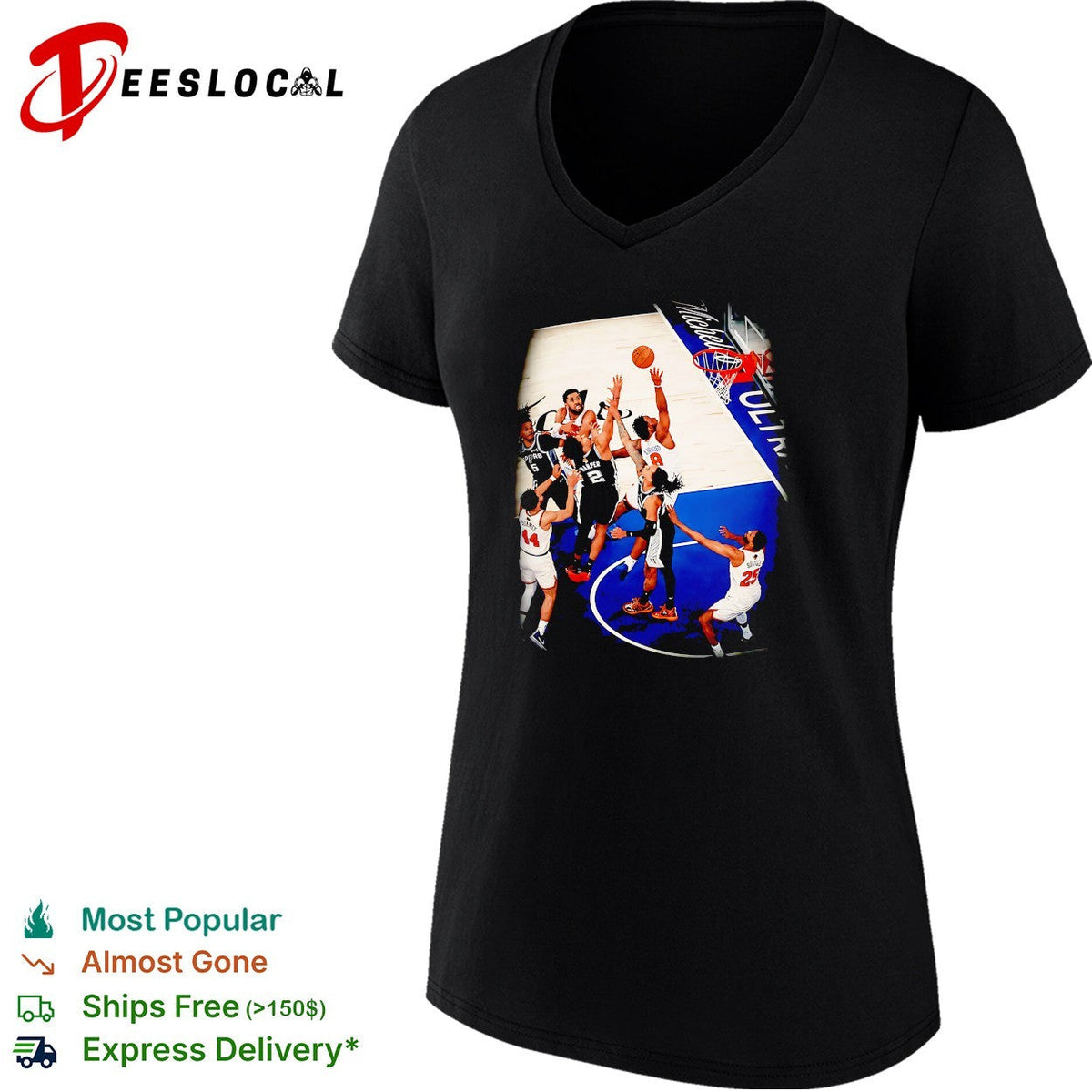 NBA basketball game Knicks Madison Square Garden action photo shirt Unisex