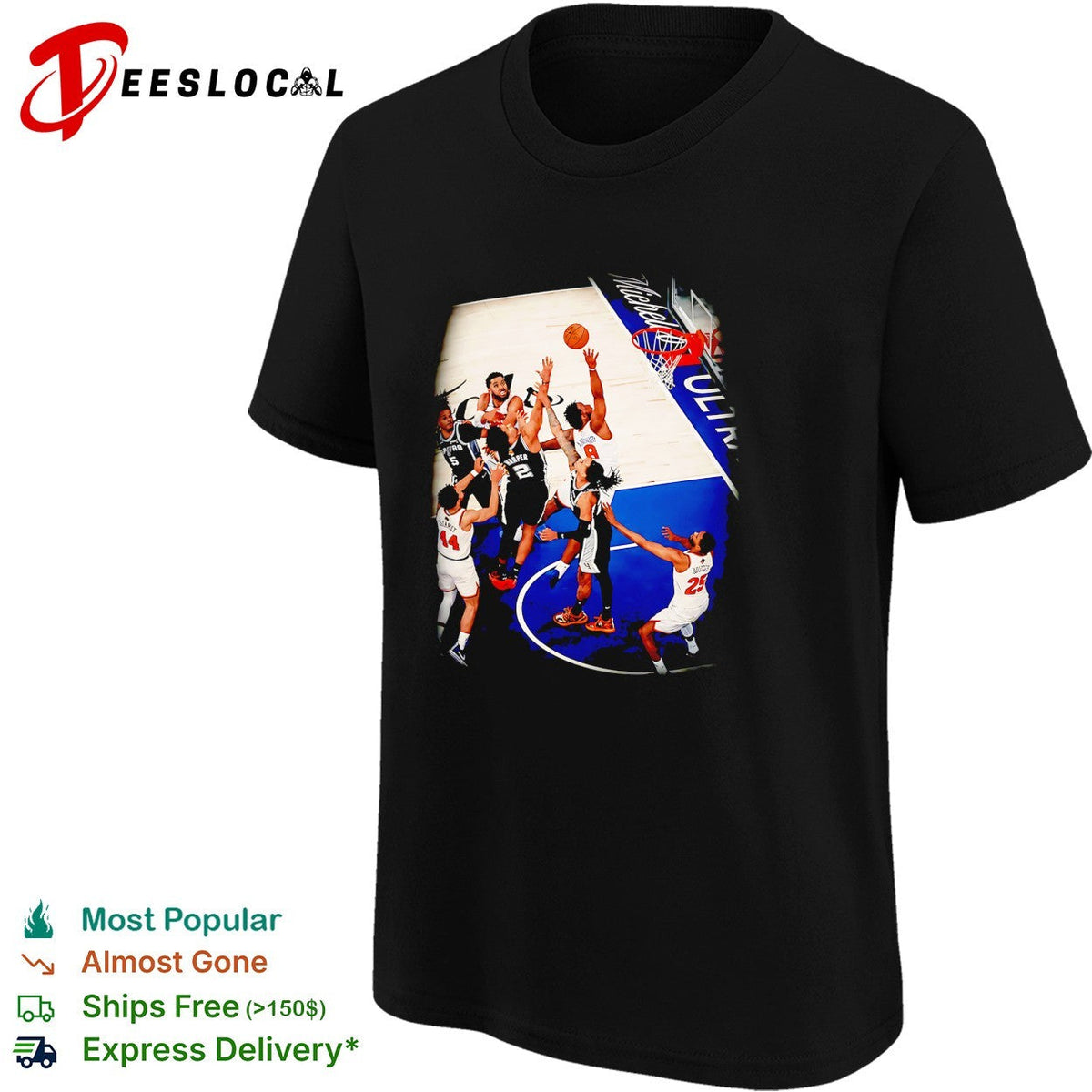 NBA basketball game Knicks Madison Square Garden action photo shirt Unisex