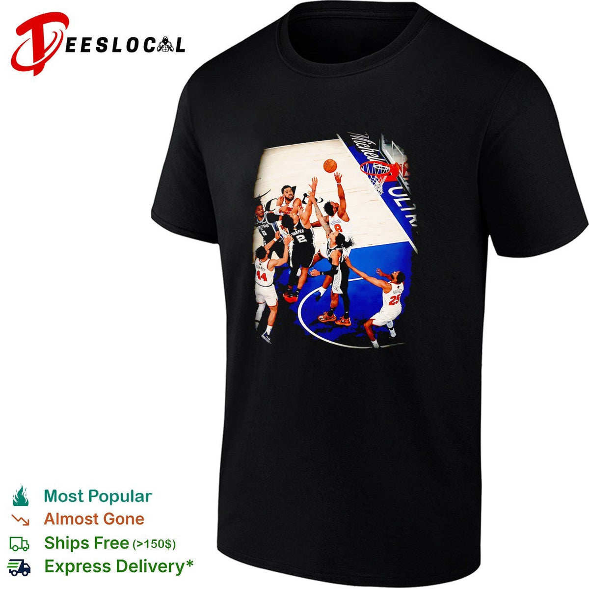NBA basketball game Knicks Madison Square Garden action photo shirt Unisex