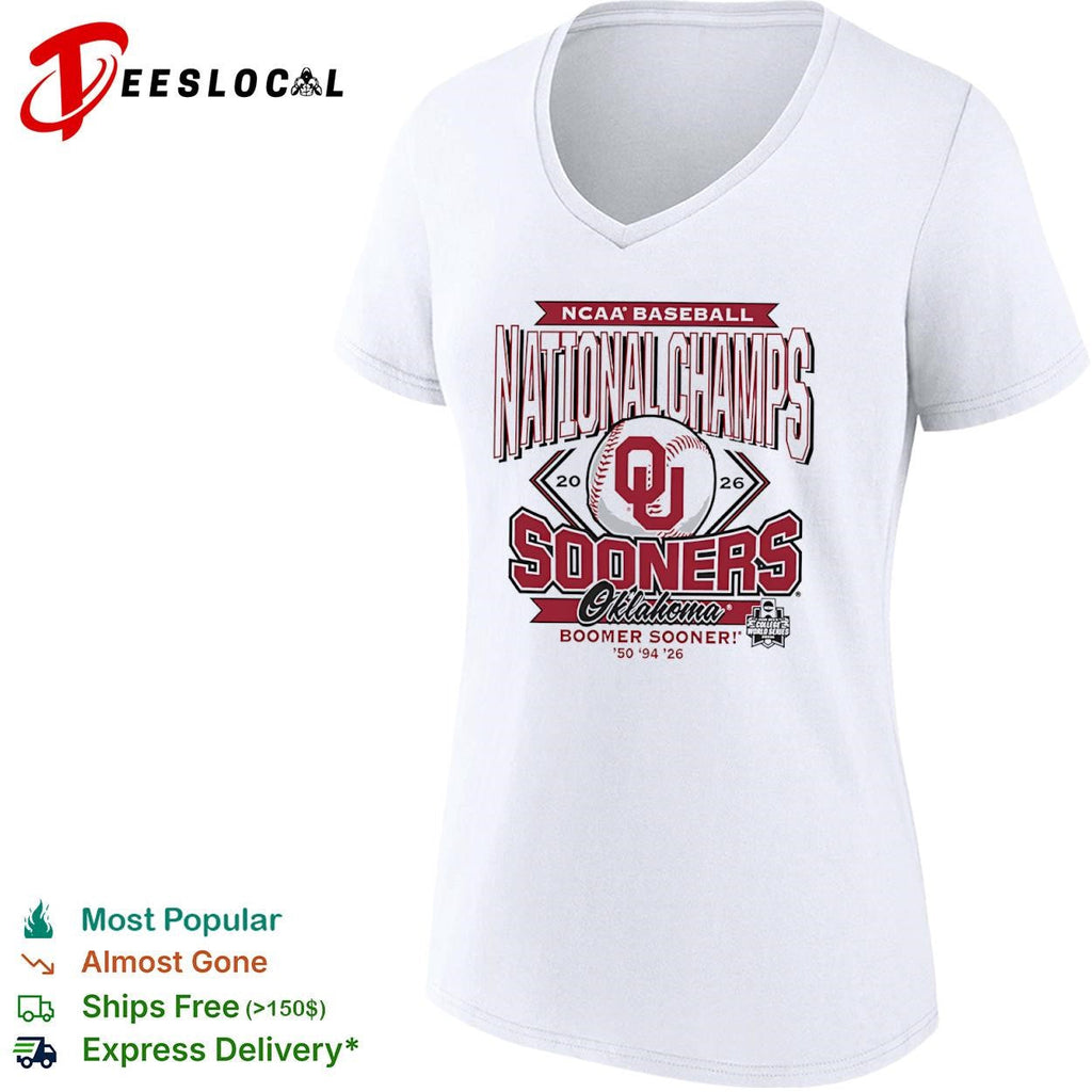 NCAA Baseball National Champs Oklahoma Sooners Boomer Sooner 50 94 26 2026 shirt Unisex