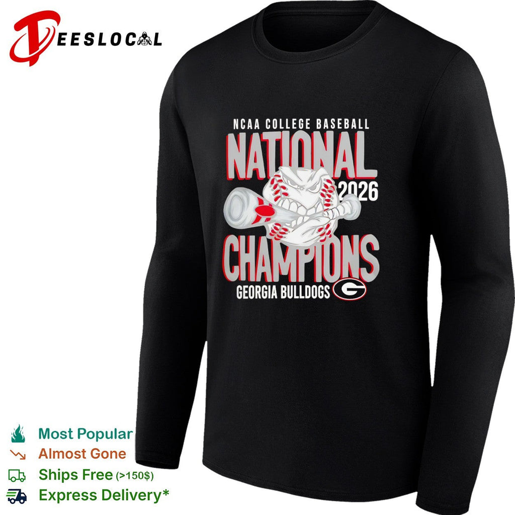 NCAA College Baseball National Champions 2026 Georgia Bulldogs shirt Unisex
