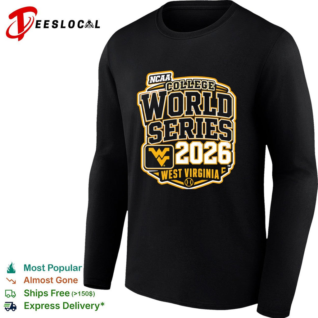 NCAA College World Series 2026 West Virginia Mountaineers Baseball Logo shirt Unisex