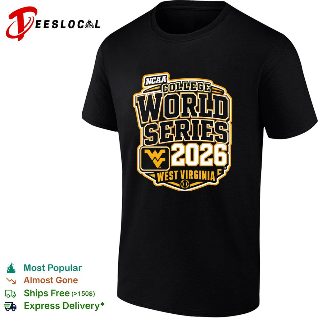 NCAA College World Series 2026 West Virginia Mountaineers Baseball Logo shirt Unisex