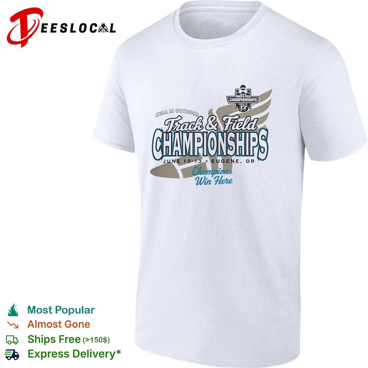 NCAA DI Outdoor Track and Field Championships Eugene OR 2026 Champions Win shirt Unisex