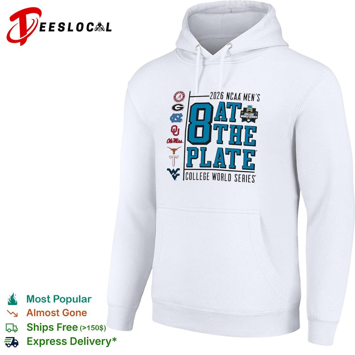 NCAA Men’s College World Series 2026 8 at the plate shirt Unisex
