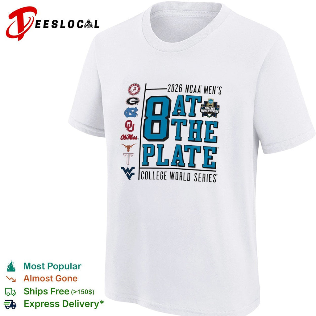 NCAA Men’s College World Series 2026 8 at the plate shirt Unisex