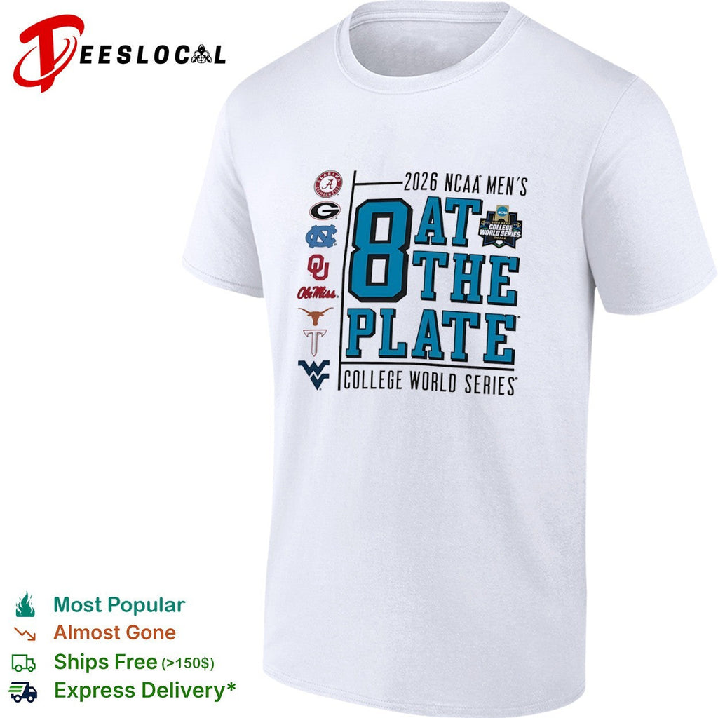 NCAA Men’s College World Series 2026 8 at the plate shirt Unisex