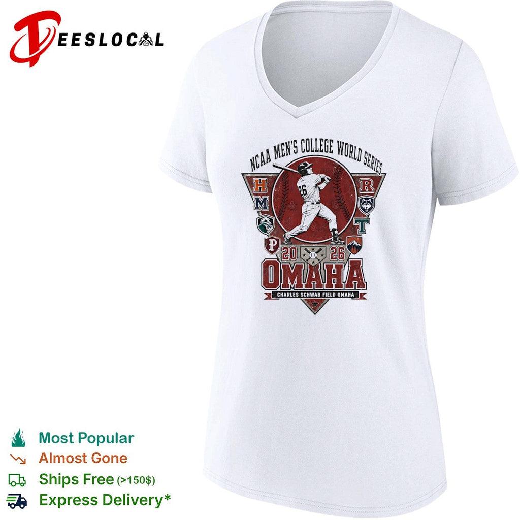 NCAA Men’s College World Series 2026 Omaha Charles Schwab Omaha Baseball shirt Unisex