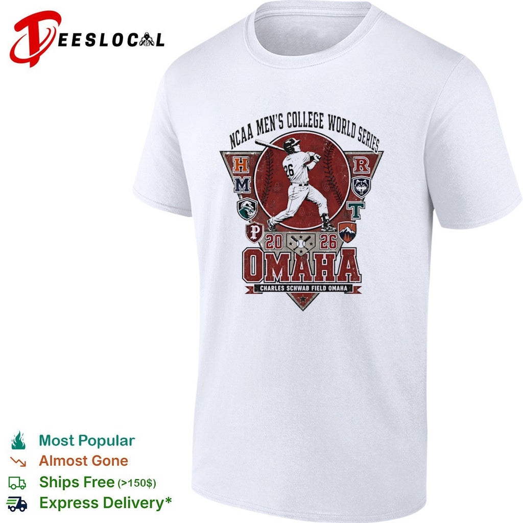NCAA Men’s College World Series 2026 Omaha Charles Schwab Omaha Baseball shirt Unisex