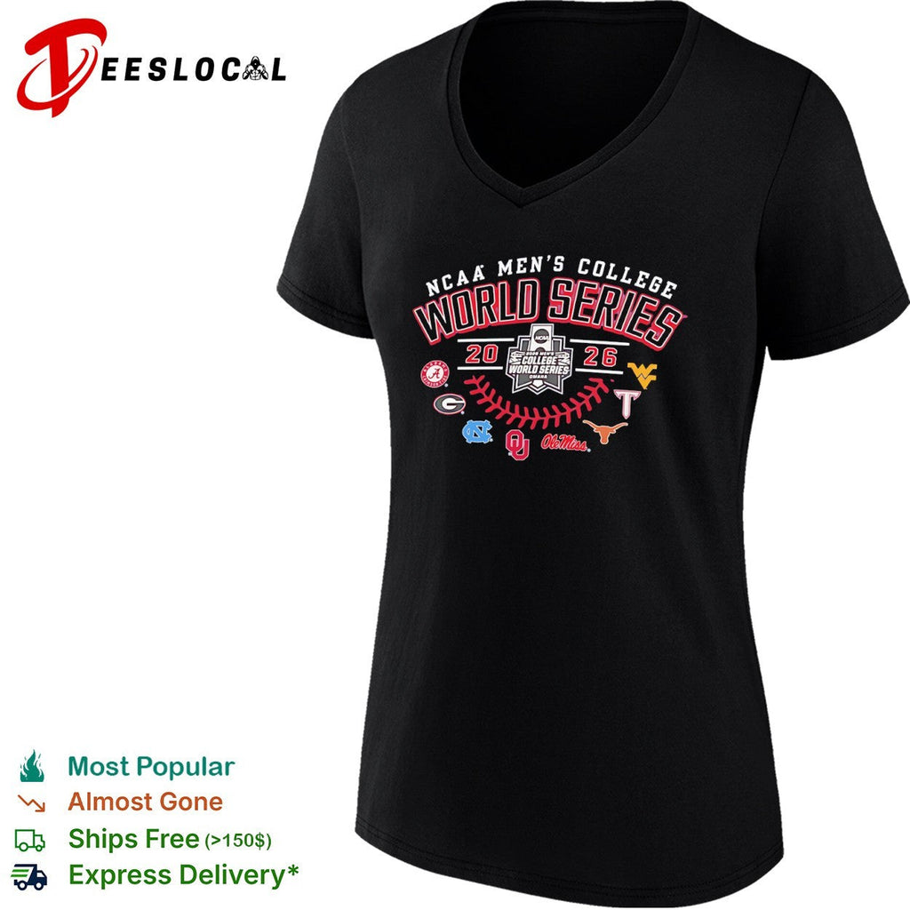 NCAA Men’s College World Series 2026 eight teams logo shirt Unisex