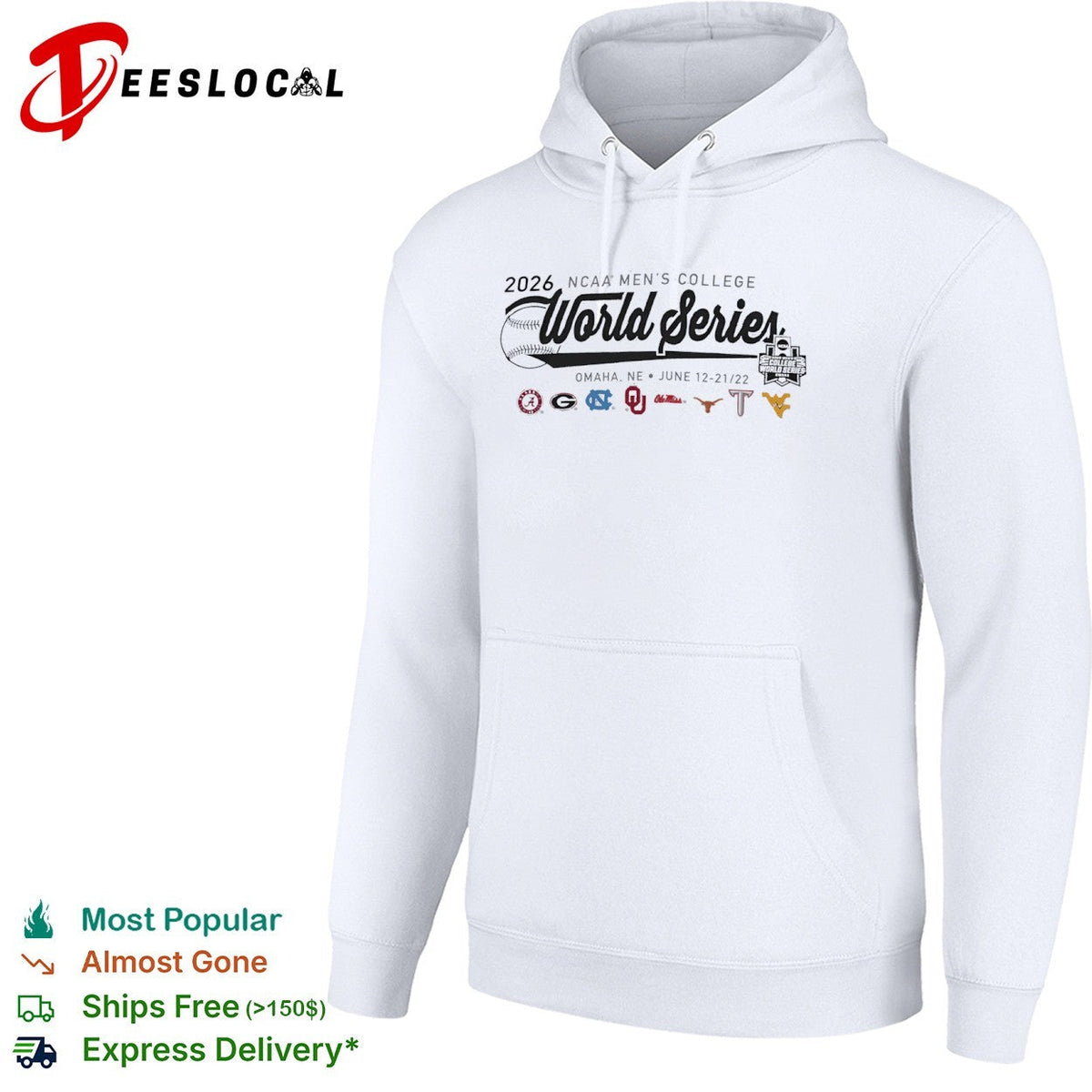 NCAA Men’s College World Series 2026 logos shirt Unisex