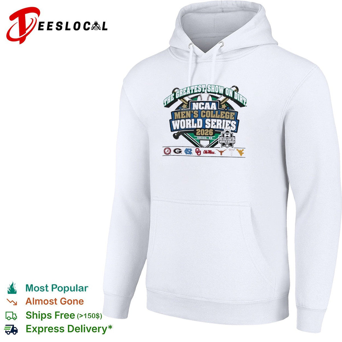 NCAA Men’s College World Series 2026 the greatest show on dirt Omaha NE shirt Unisex