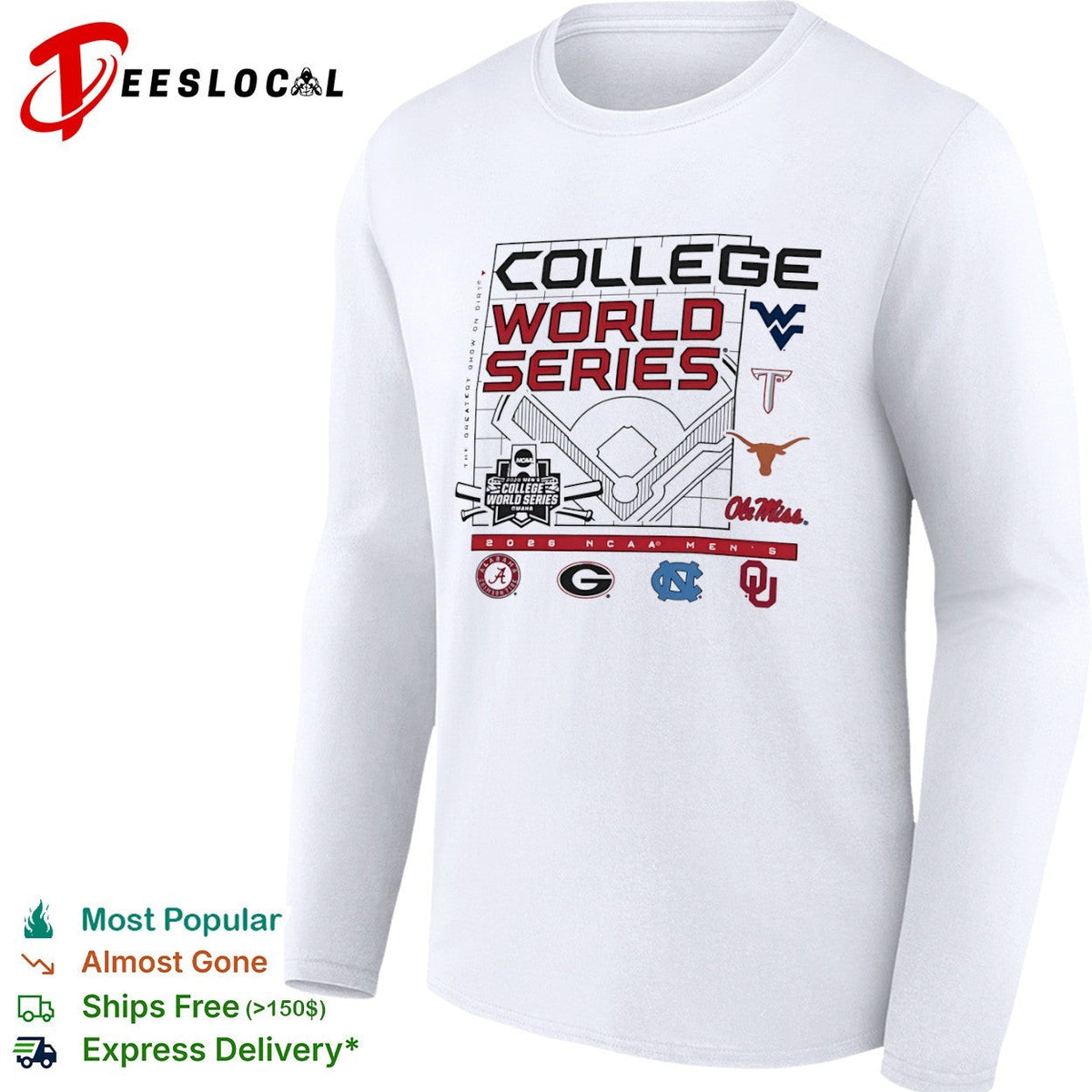 NCAA Men’s College World Series 2026 the greatest show on dirts shirt Unisex