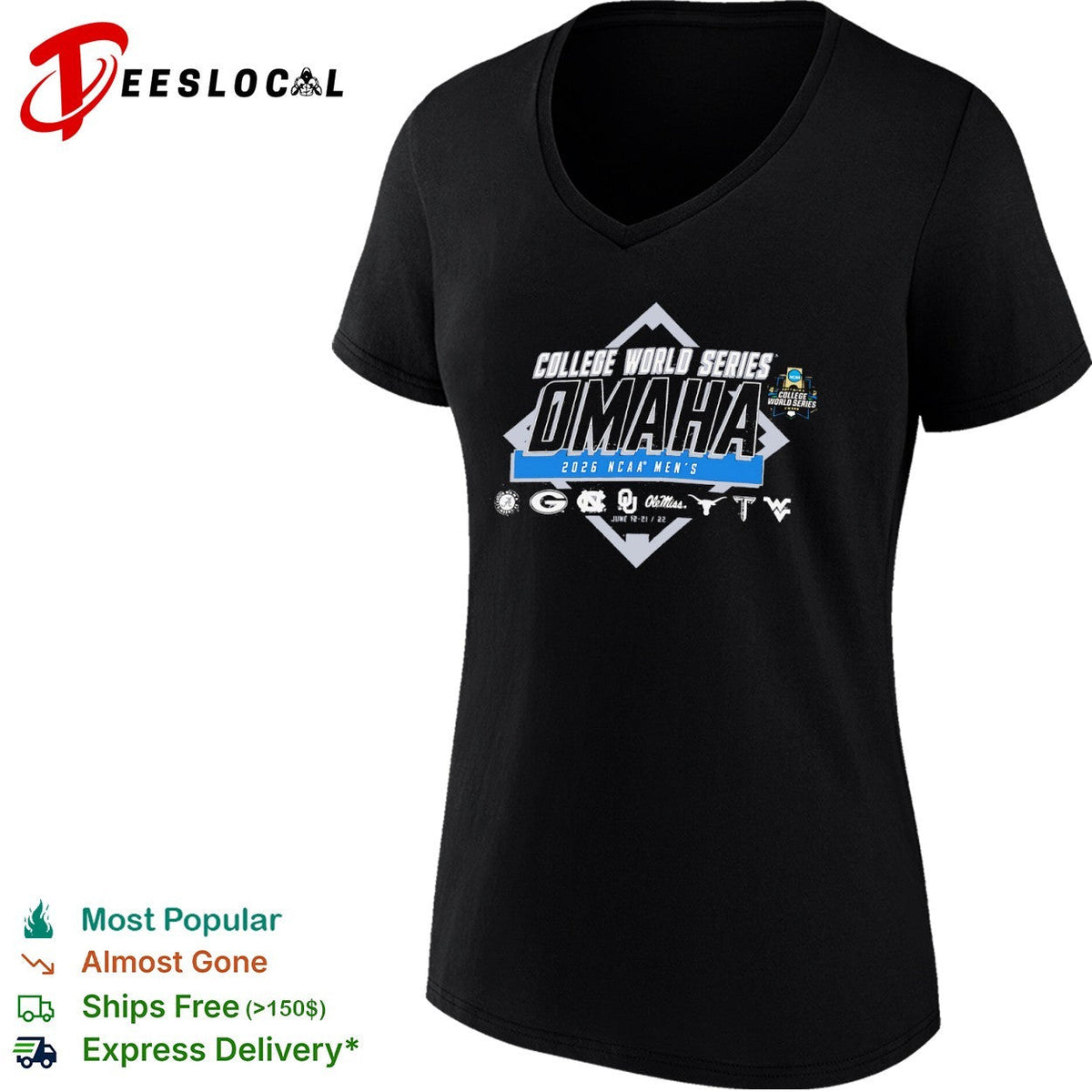 NCAA Men’s College World Series MCWS Omaha 2026 shirt Unisex