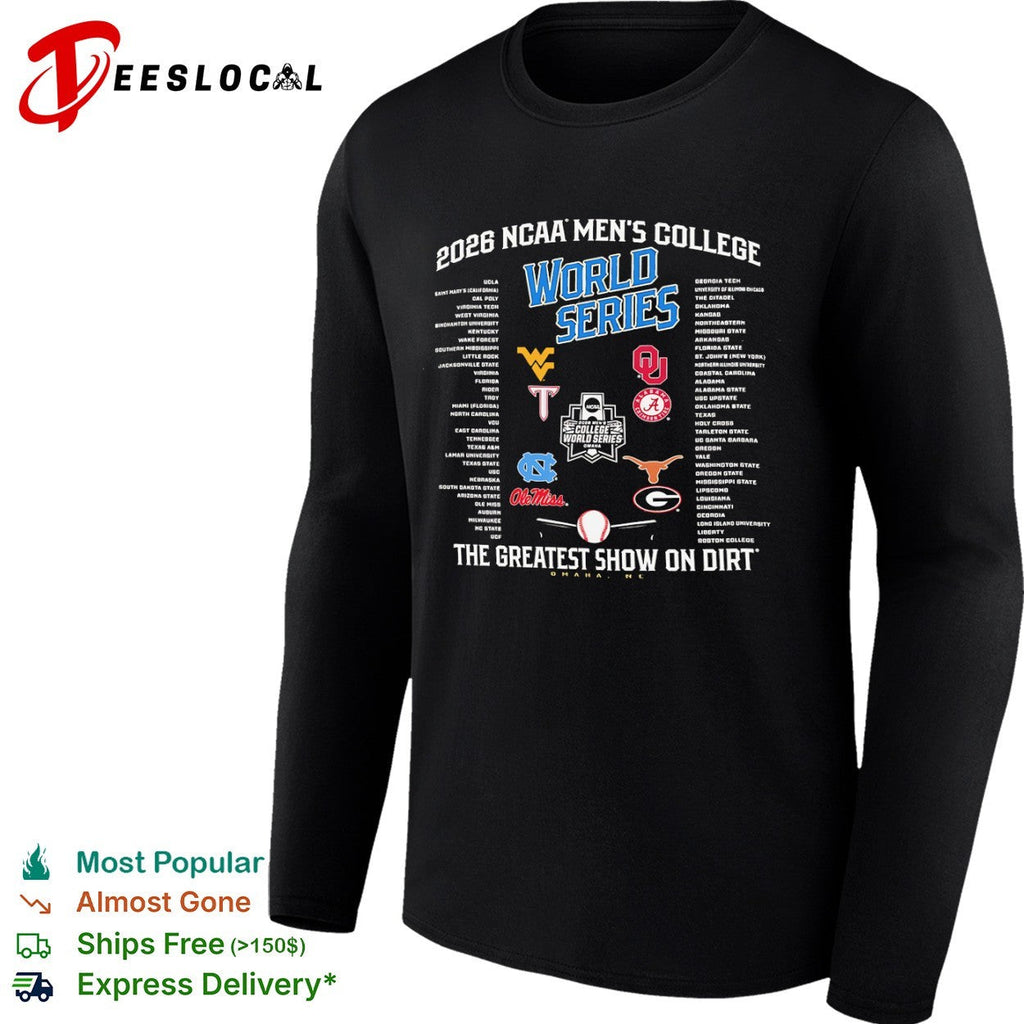 NCAA Men’s College World Series The greatest show on dirt Omaha NE shirt Unisex