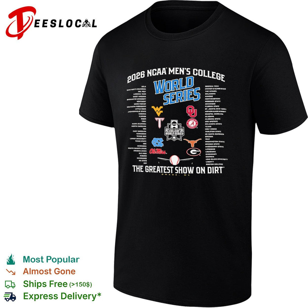 NCAA Men’s College World Series The greatest show on dirt Omaha NE shirt Unisex