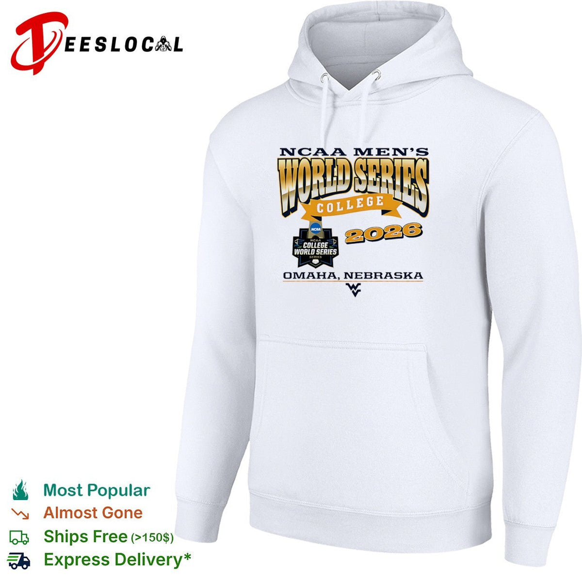 NCAA Men’s World Series 2026 Omaha Nebraska West Virginia Mountaineers logo shirt Unisex