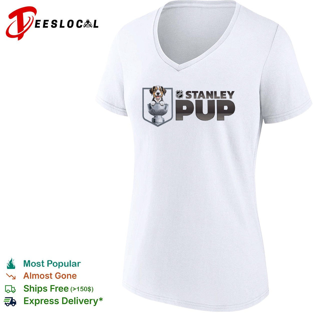 NHL Stanley Pup Logo Hockey League Mascot Sports Shirt Unisex