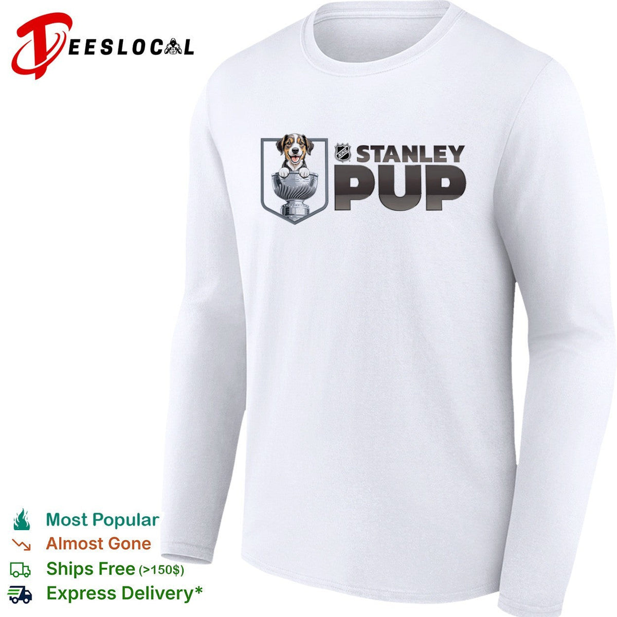 NHL Stanley Pup Logo Hockey League Mascot Sports Shirt Unisex