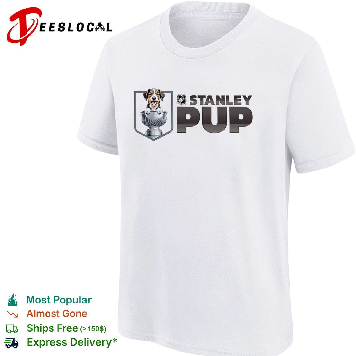 NHL Stanley Pup Logo Hockey League Mascot Sports Shirt Unisex
