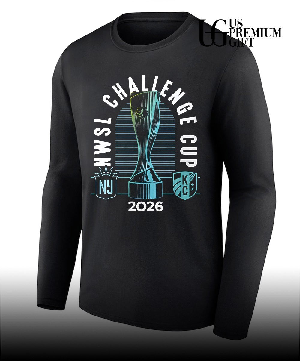 NWSL Challenge Cup 2026 Gotham FC vs Kansas City Current trophy shirt Unisex