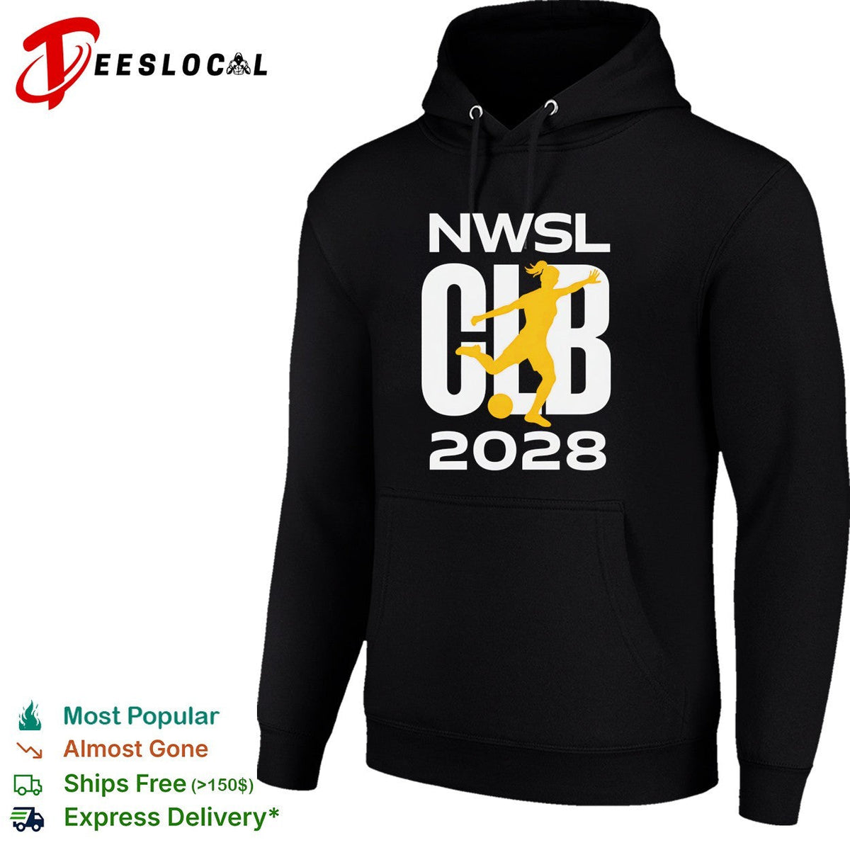 NWSL club 2028 women’s soccer player silhouette shirt Unisex