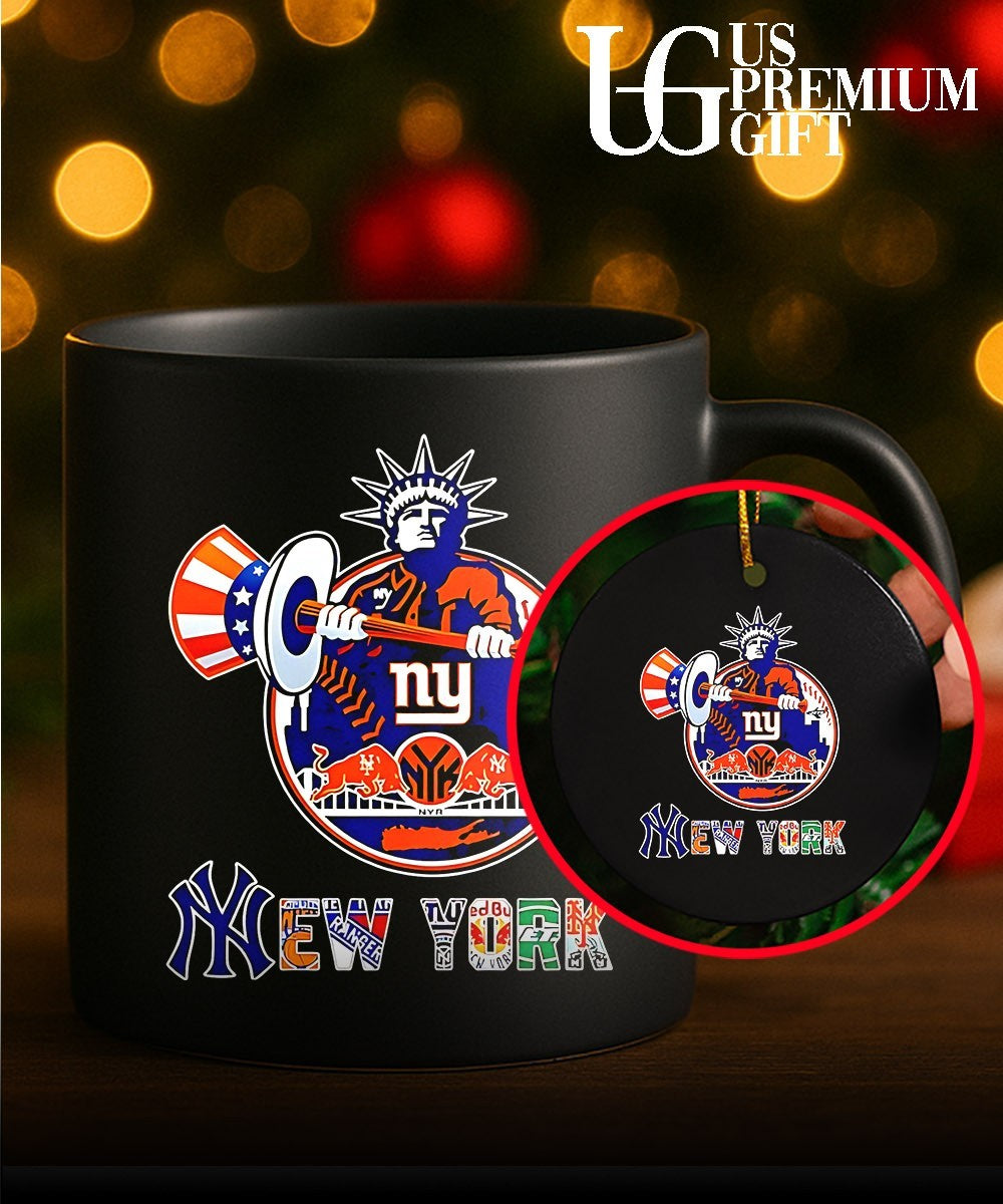 NY Yankees Mets Knicks Rangers Statue of Liberty 2026 logo shirt Unisex