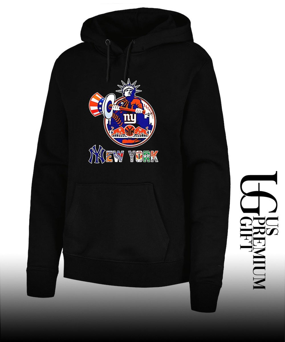 NY Yankees Mets Knicks Rangers Statue of Liberty 2026 logo shirt Unisex