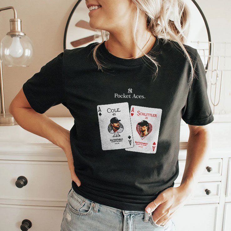New York Yankees Pocket Aces Gerrit Cole and Cam Schlittler Shirt Unisex