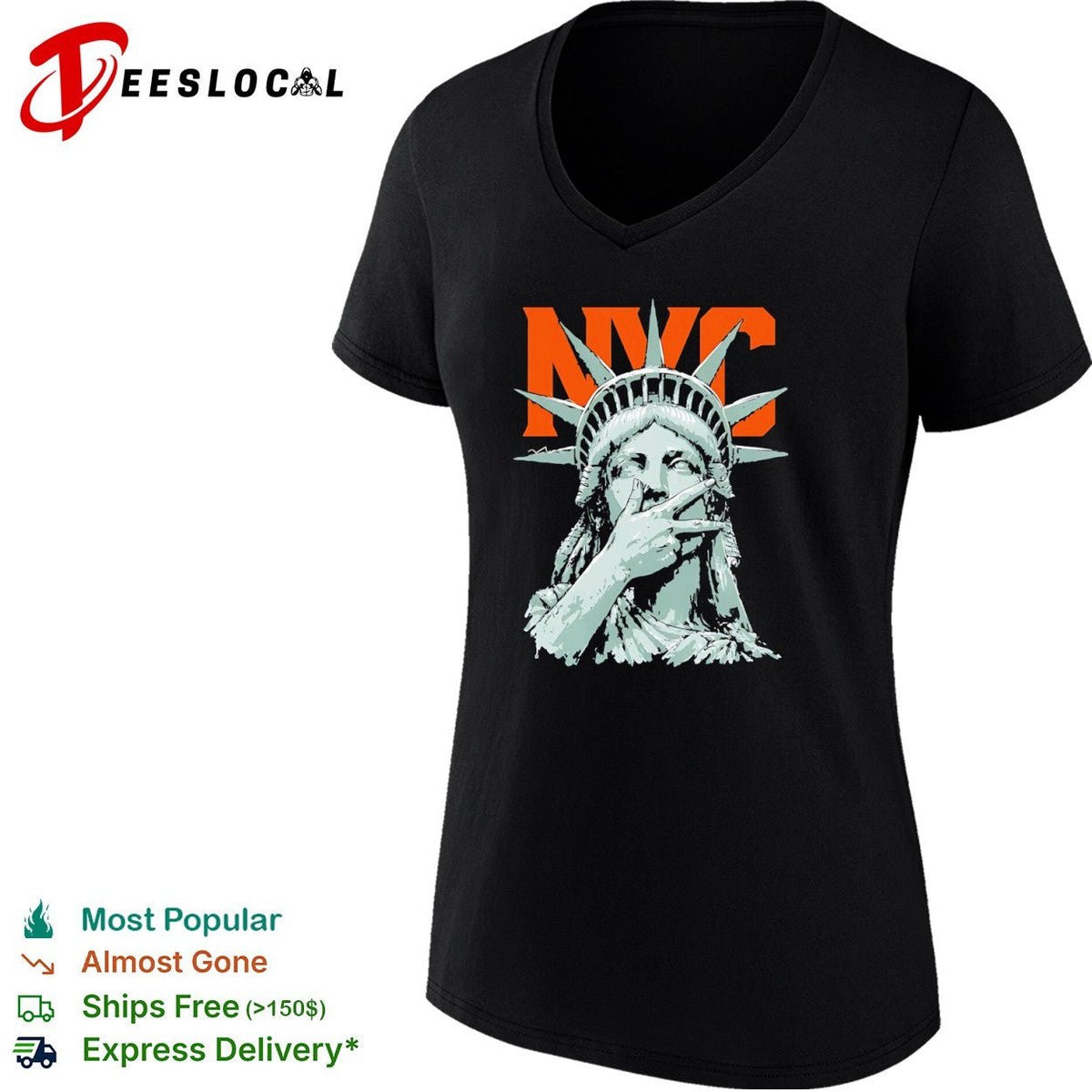 NYC Statue of Liberty Peace shirt Unisex