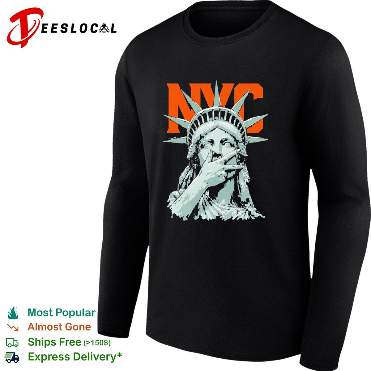 NYC Statue of Liberty Peace shirt Unisex