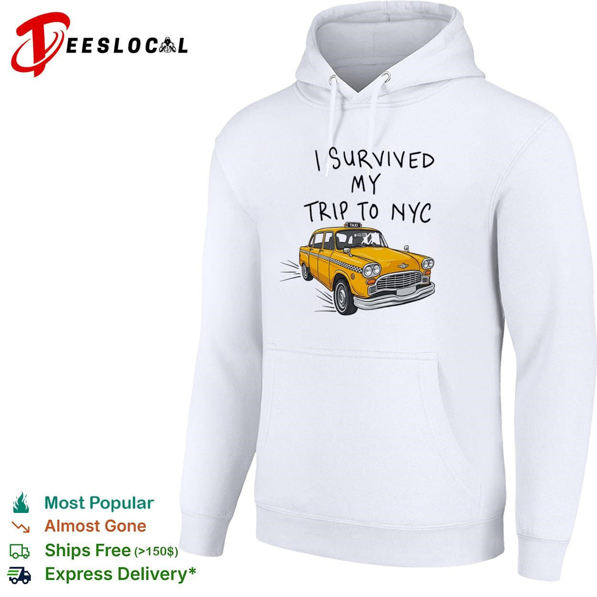 NYC vacation I survived my trip to yellow taxi shirt Unisex