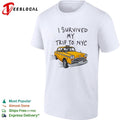 NYC vacation I survived my trip to yellow taxi shirt Unisex