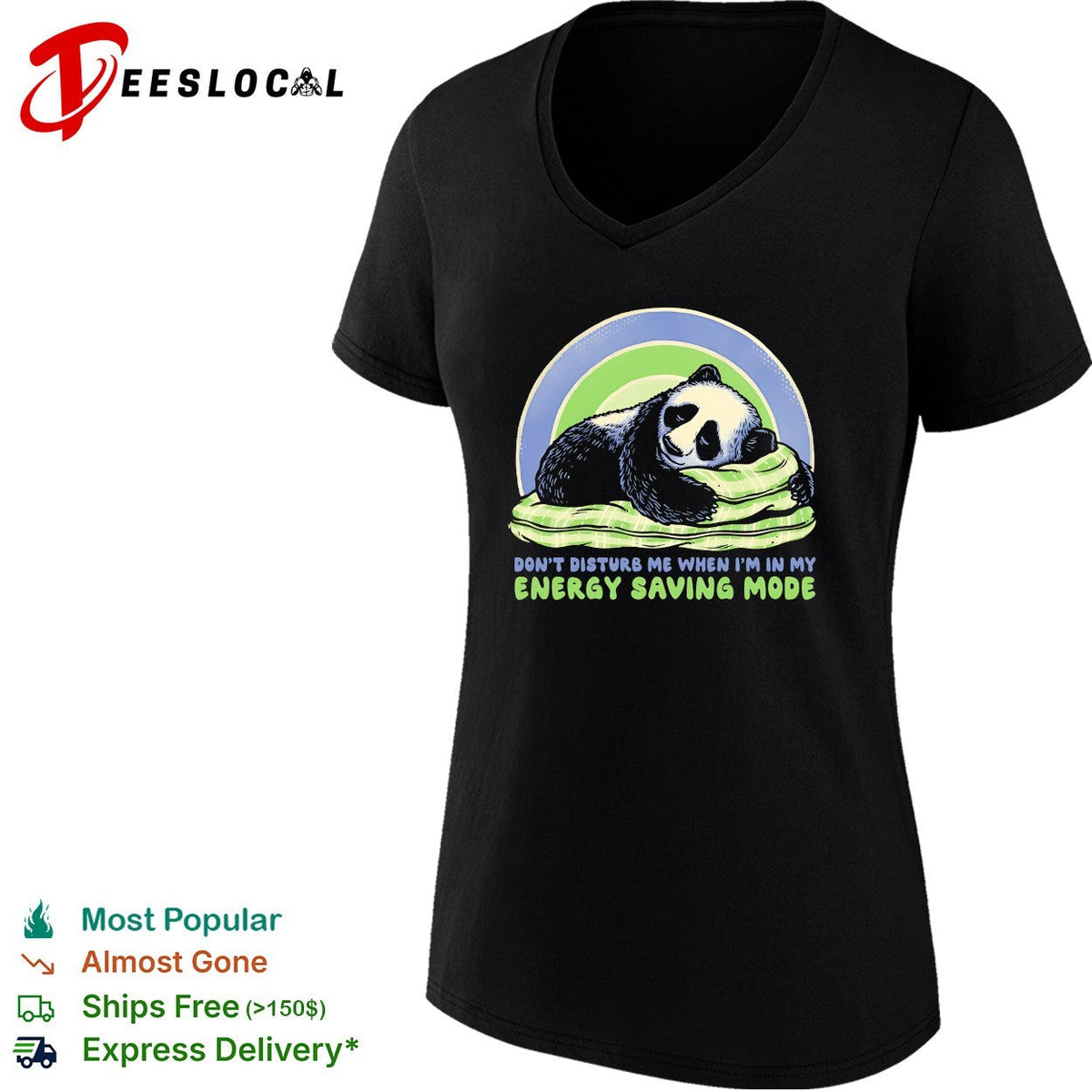 Napping panda don’t disturb me when I am in my energy saving mode shirt Unisex