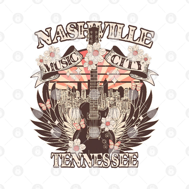 Nashville Music City Tennessee T Shirt Unisex