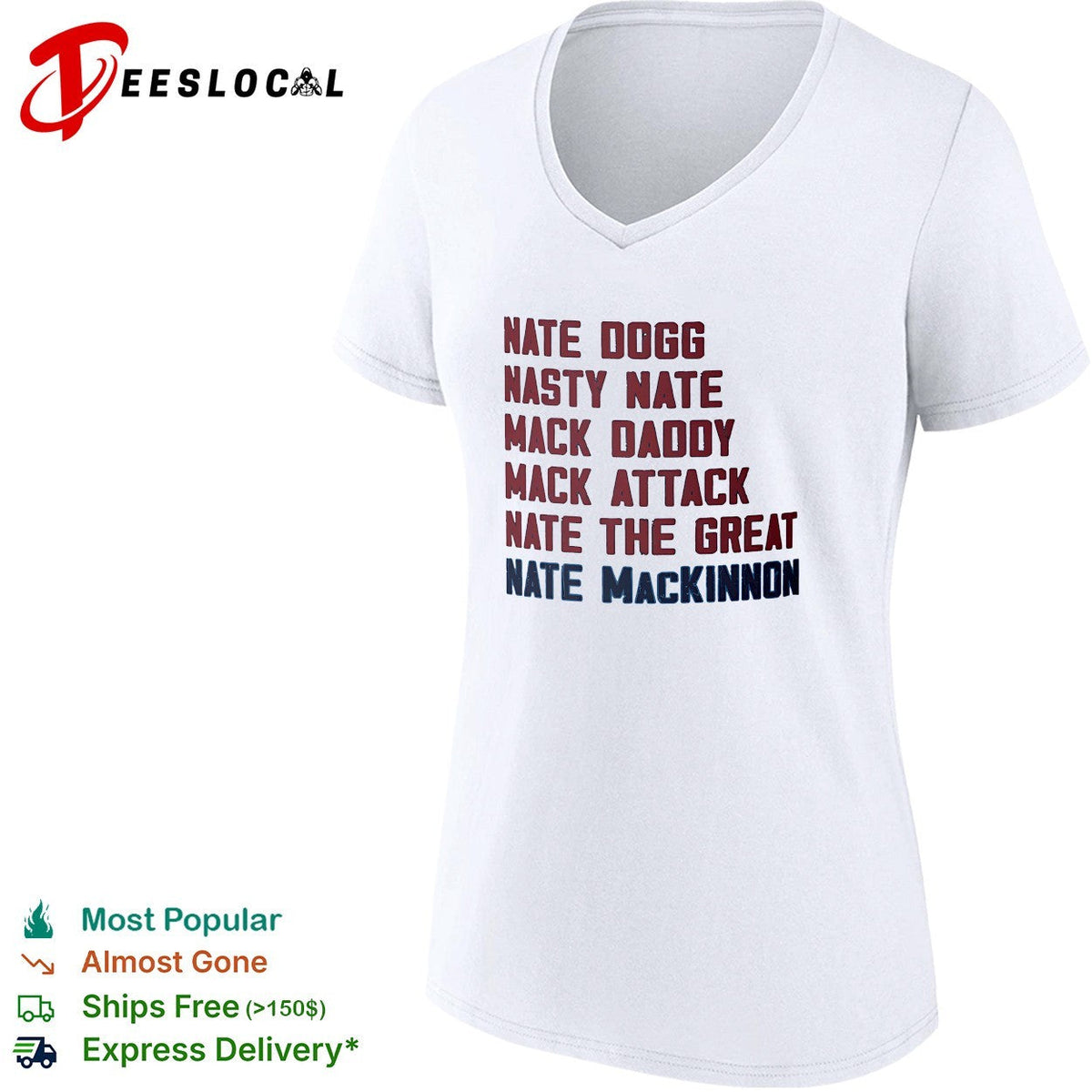 Nate MacKinnon Colorado Avalanche nickname list real NHL hockey players shirt Unisex