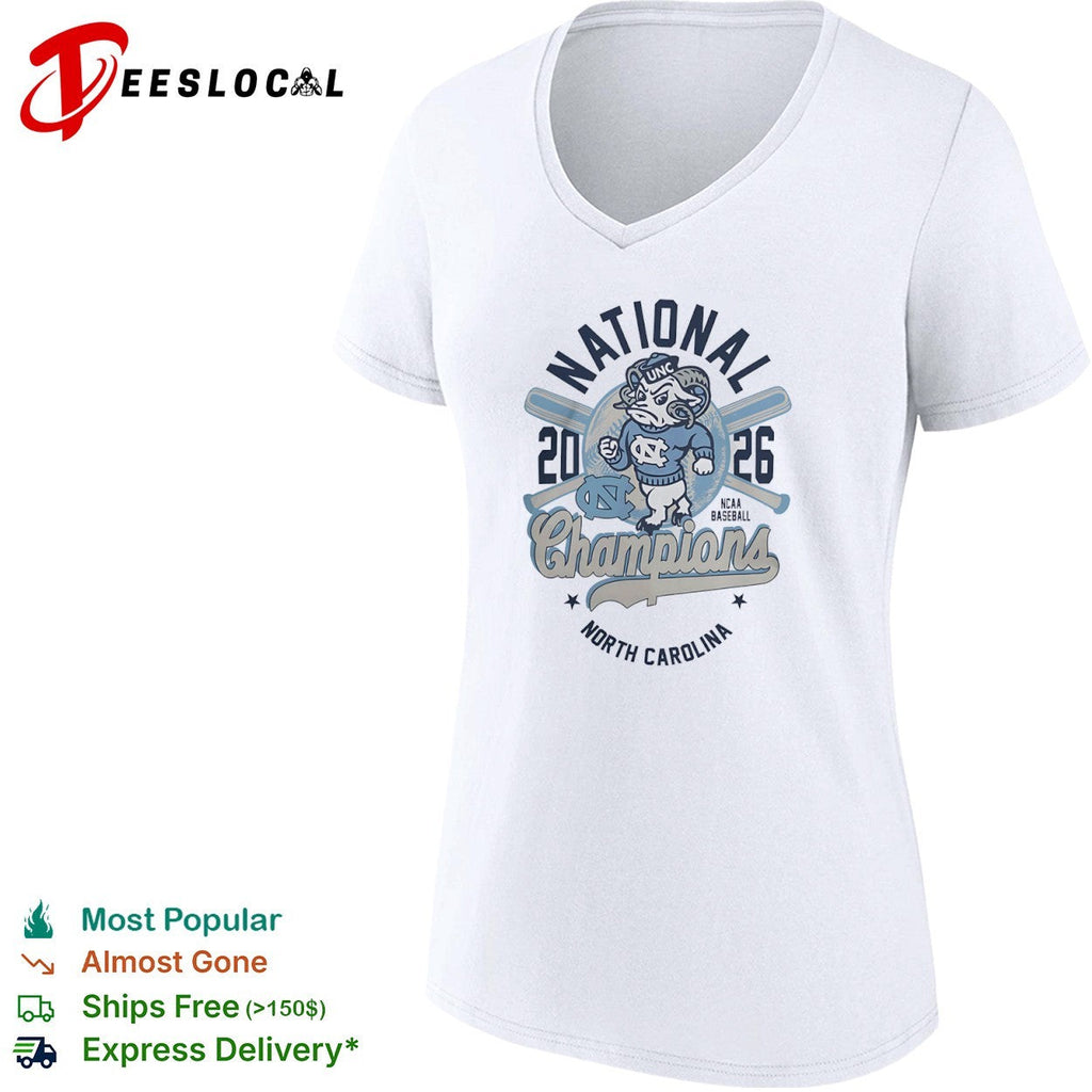 National 2026 Champions North Carolina Tar Heels NCAA Baseball mascot shirt Unisex