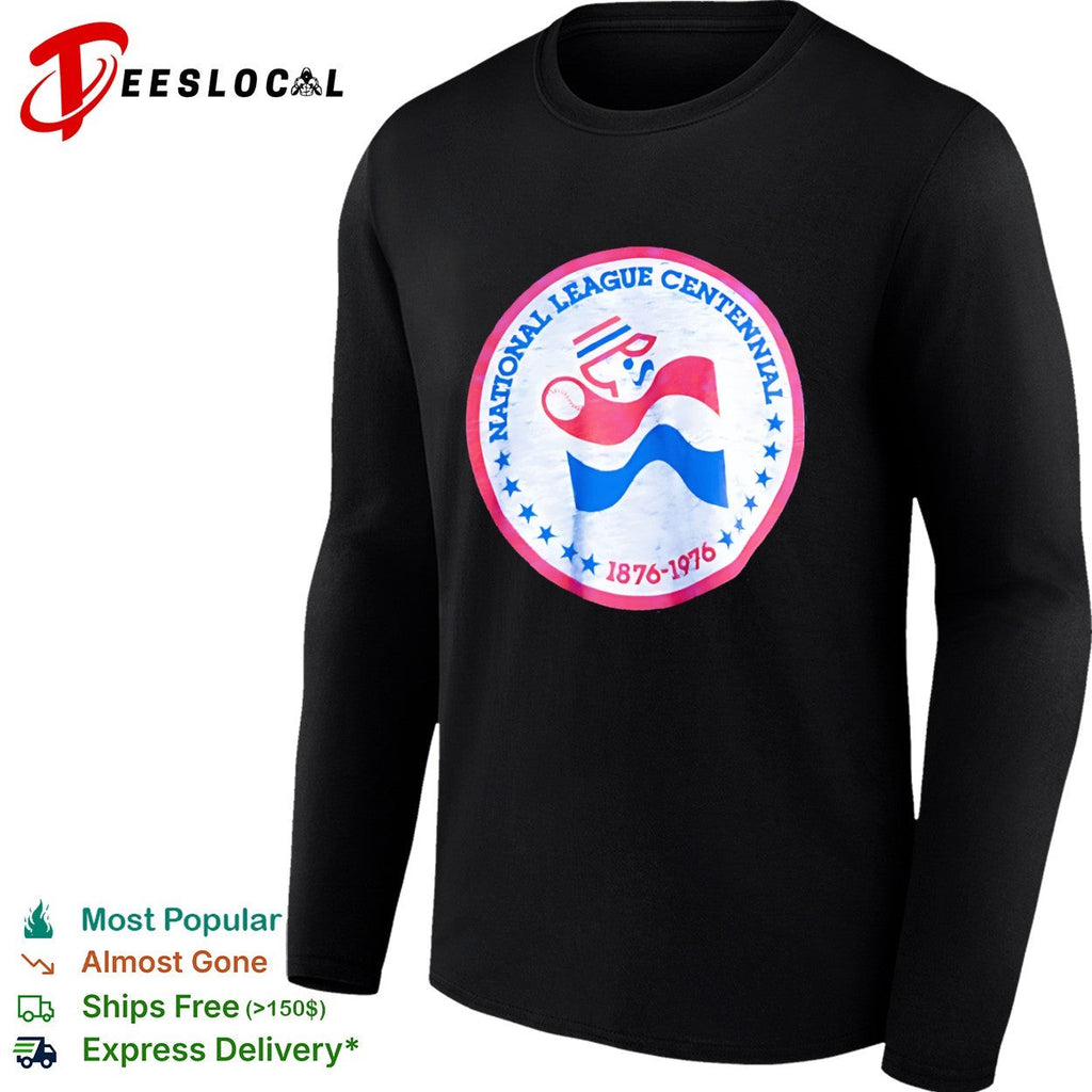 National League Centennial 1876 1976 Major League Baseball shirt Unisex
