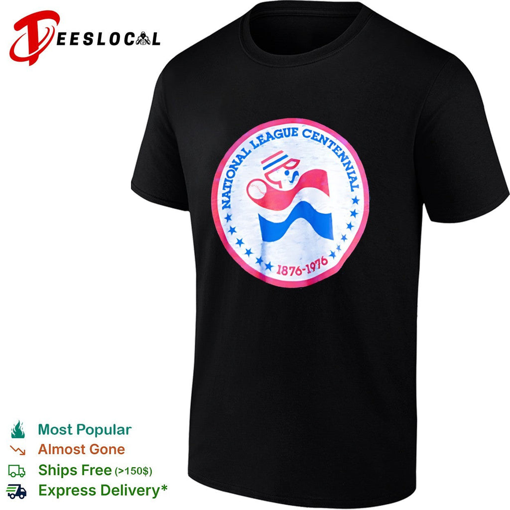 National League Centennial 1876 1976 Major League Baseball shirt Unisex
