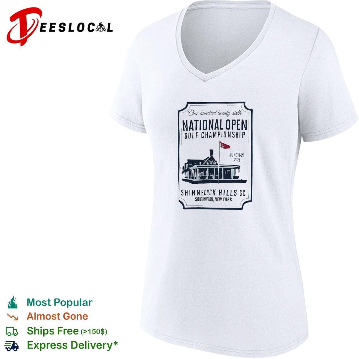 National Open Golf Championship Shinnecock Hills clubhouse shirt Unisex