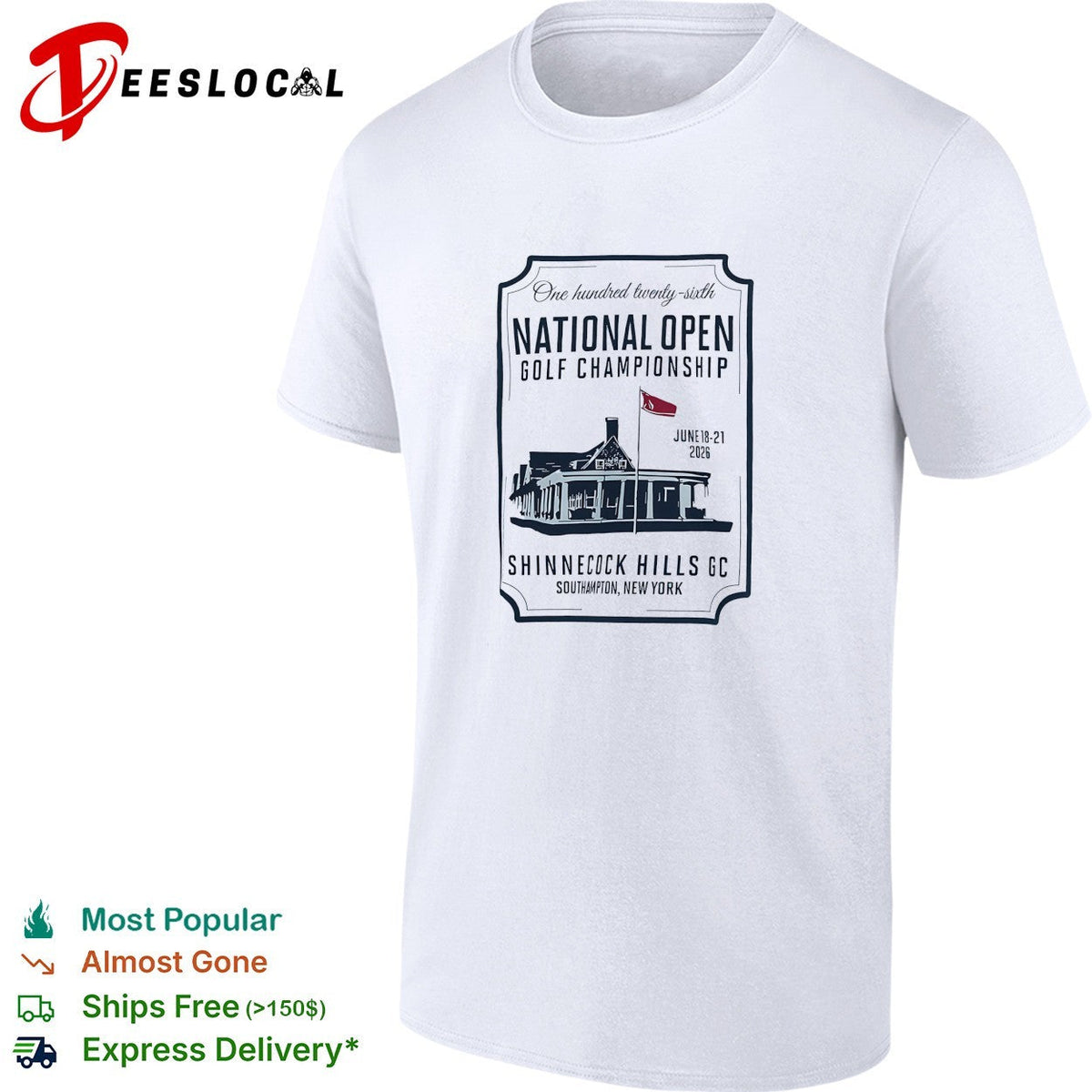 National Open Golf Championship Shinnecock Hills clubhouse shirt Unisex