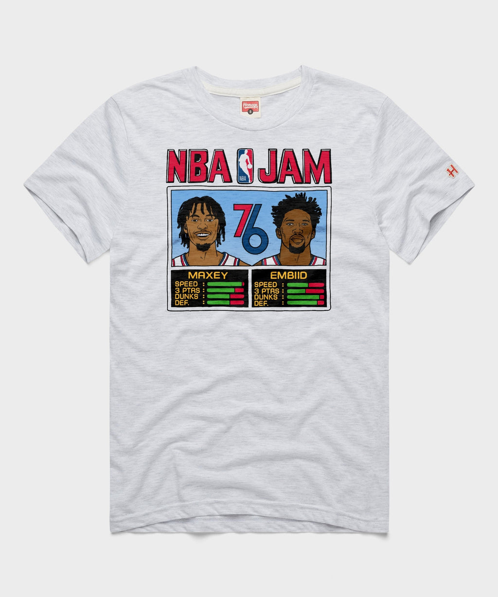 NBA Jam 76ers City Maxey And Embiid Unisex