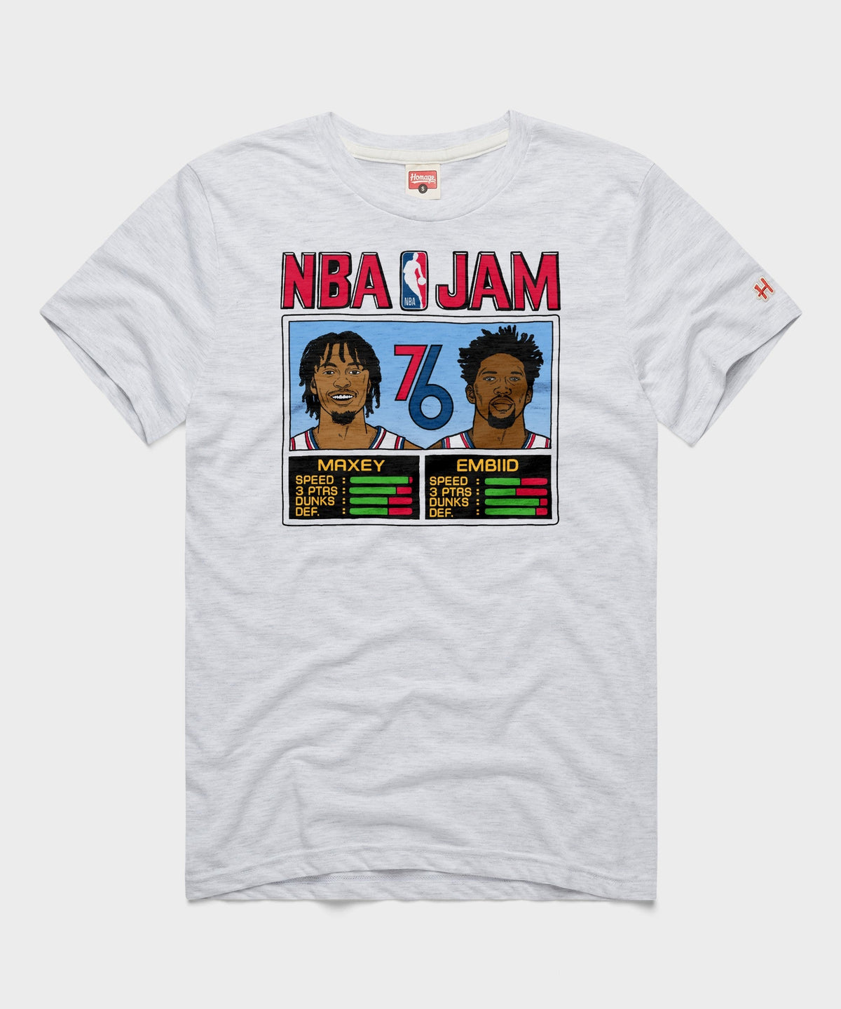 NBA Jam 76ers City Maxey And Embiid Unisex