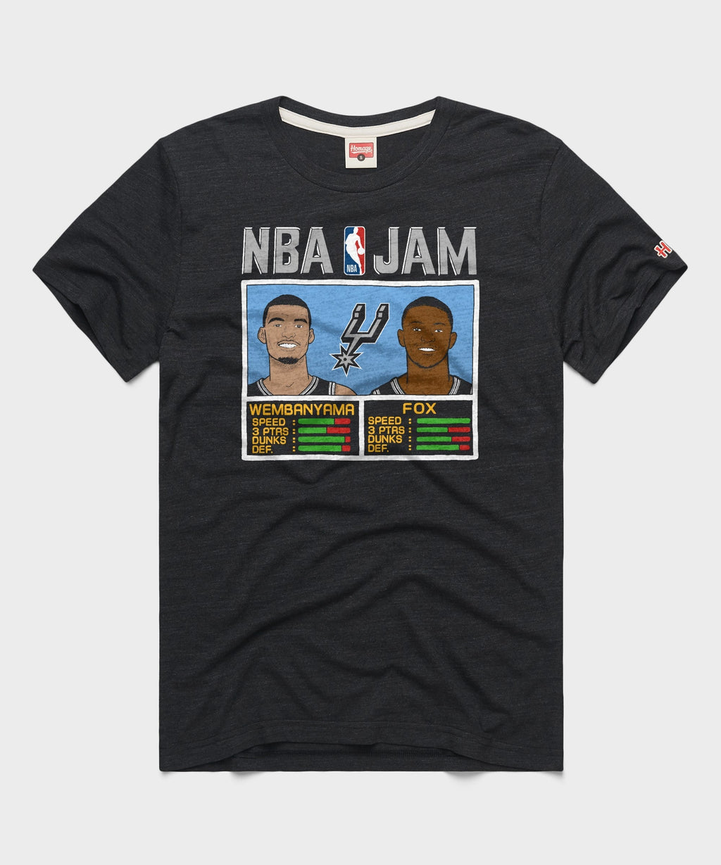 NBA Jam Spurs Wembanyama And Fox Unisex