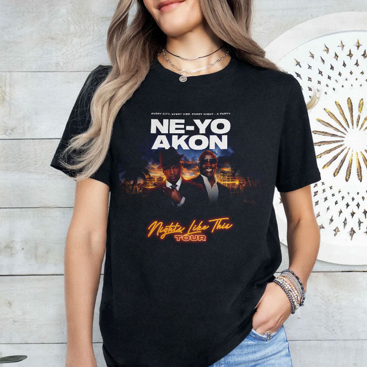 Ne-Yo Akon Nights Like This Tour 2026 Shirt Unisex