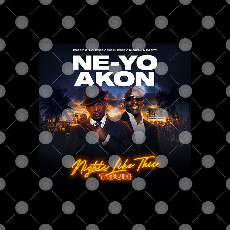 Ne-Yo Akon Nights Like This Tour 2026 Shirt Unisex