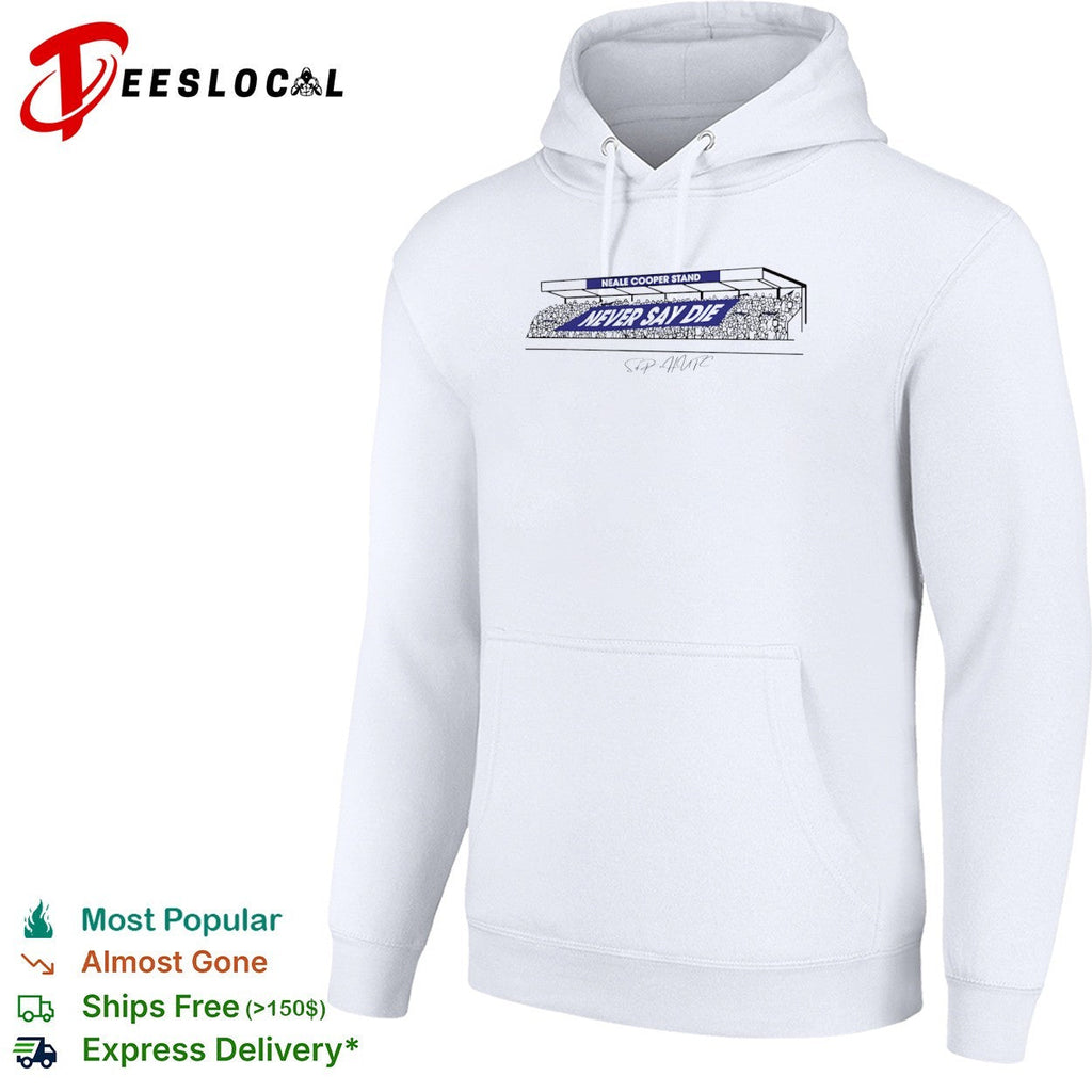 Neale Cooper Stand Never Say Die Hartlepool United Football Club HUFC shirt Unisex