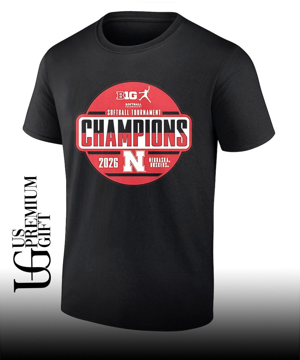 Nebraska Cornhuskers 2026 Big Ten Softball Tournament Champions T- Unisex
