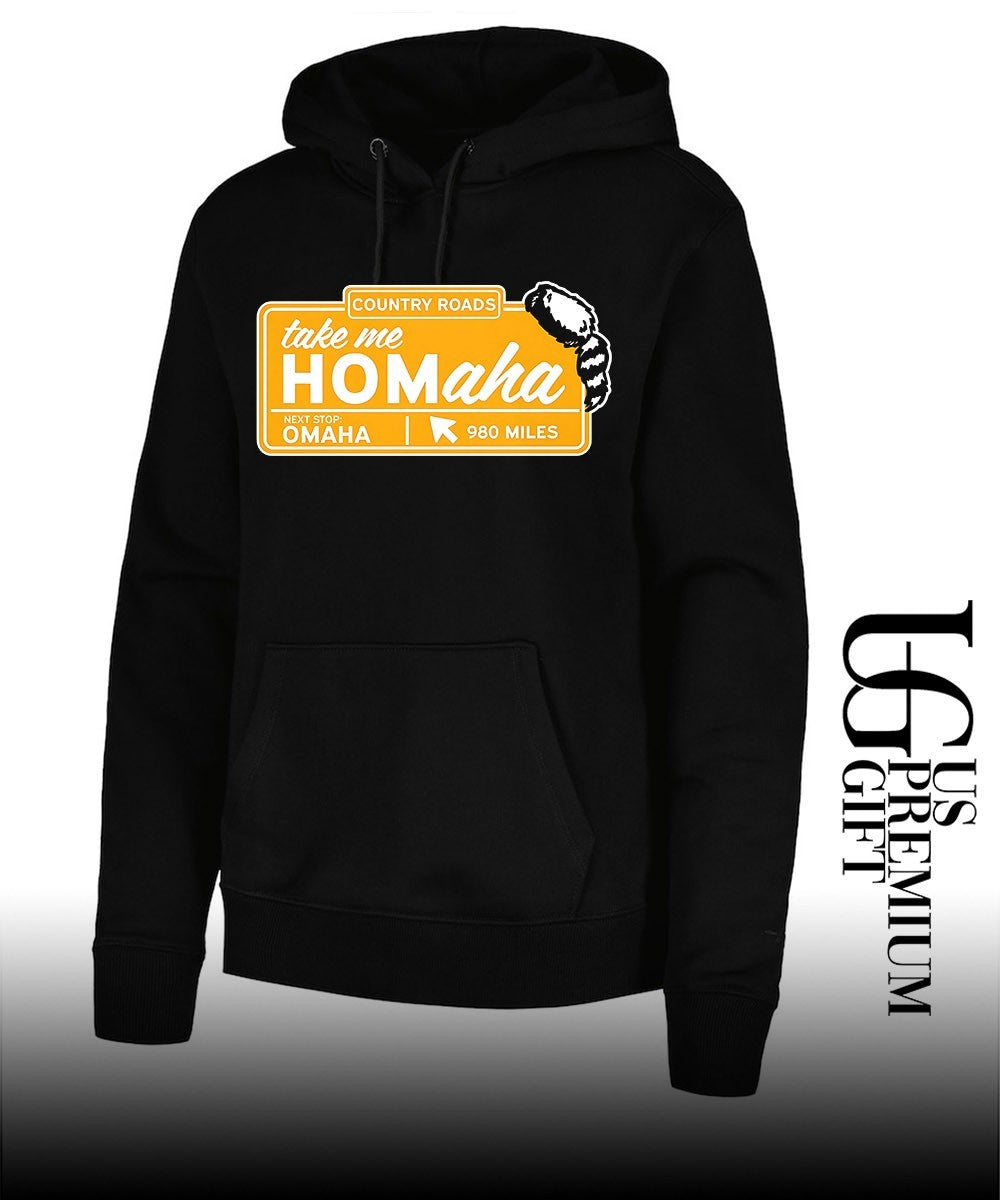 Nebraska Cornhuskers NCAA Country Roads take me HOMaha next stop Omaha 980 miles shirt Unisex